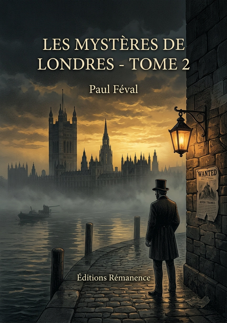 Livre Les Mystères de Londres - Tome 2 par Paul Féval - Couverture - Editions Remanence