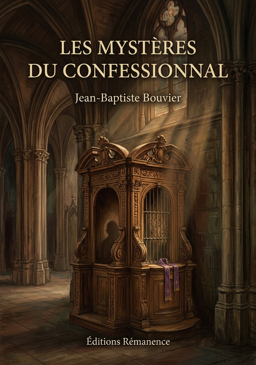 Livre Les Mystères du confessionnal par Jean-Baptiste Bouvier - Couverture - Editions Remanence