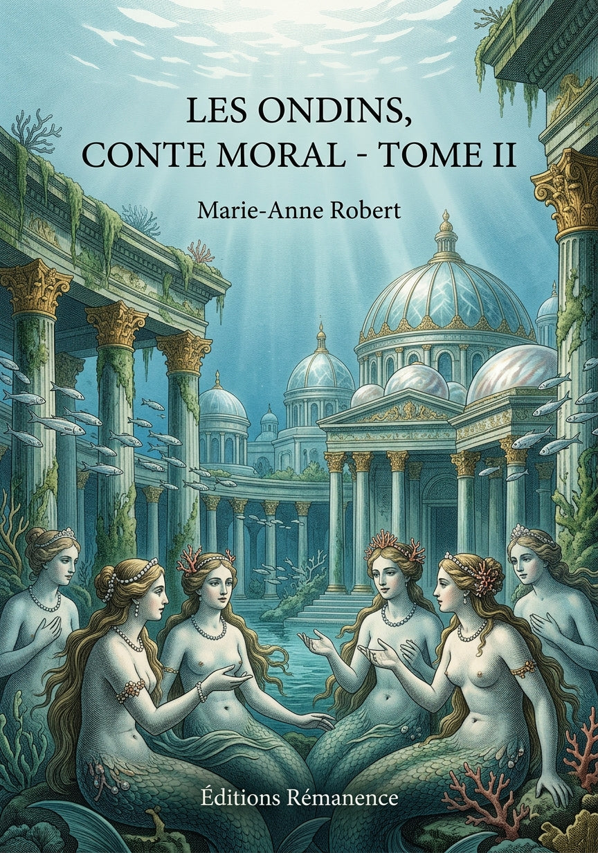Livre Les Ondins, conte moral - Tome II par Marie-Anne Robert - Couverture - Editions Remanence
