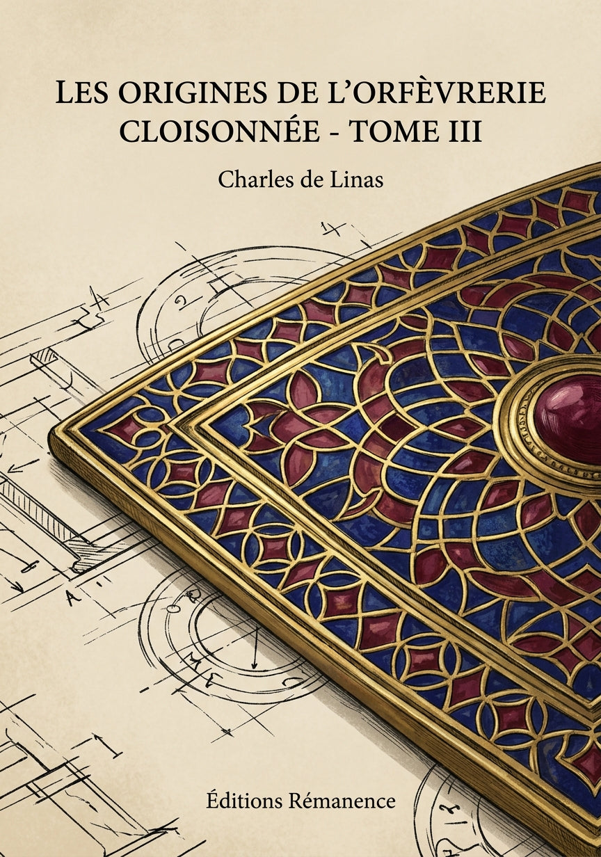 Livre Les origines de l’orfèvrerie cloisonnée - Tome III par Charles de Linas - Couverture - Editions Remanence