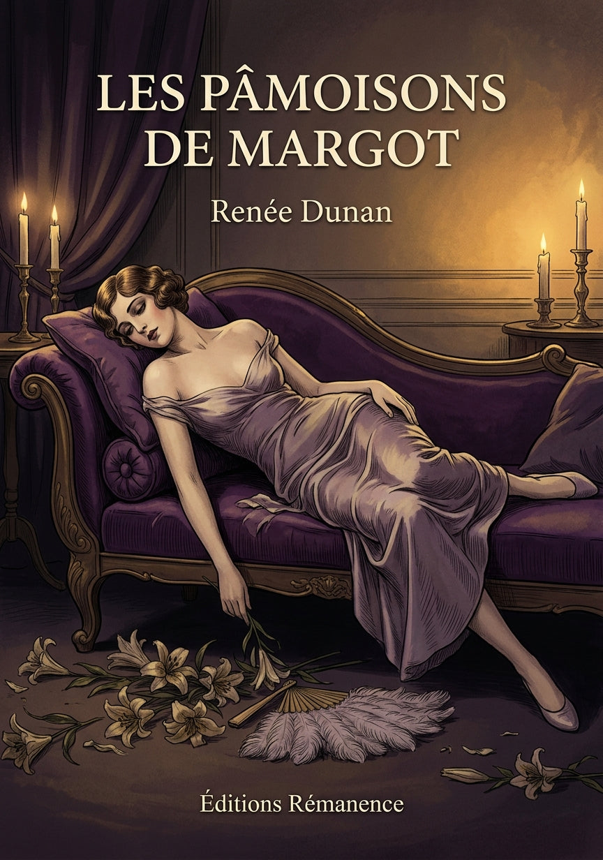Livre Les Pâmoisons de Margot par Renée Dunan - Couverture - Editions Remanence