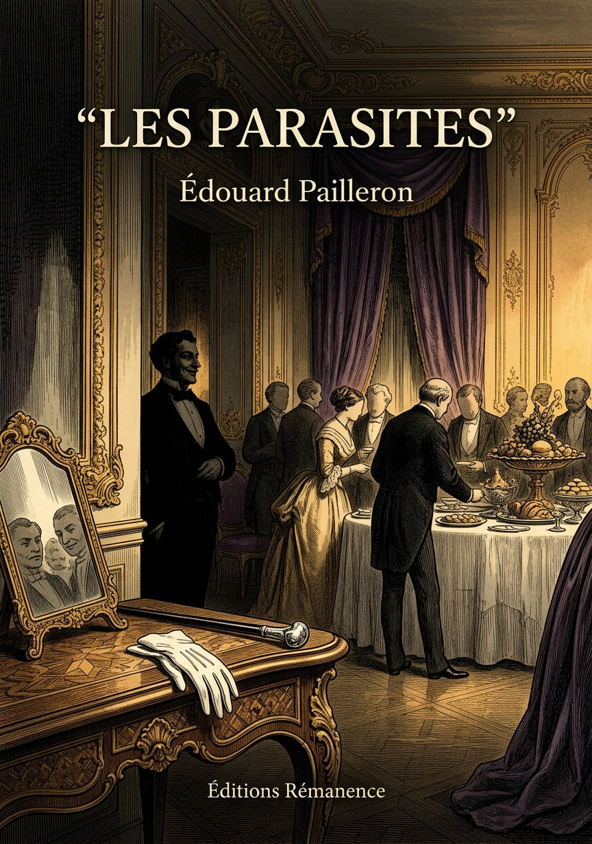 Livre Les Parasites par Édouard Pailleron - Couverture - Editions Remanence