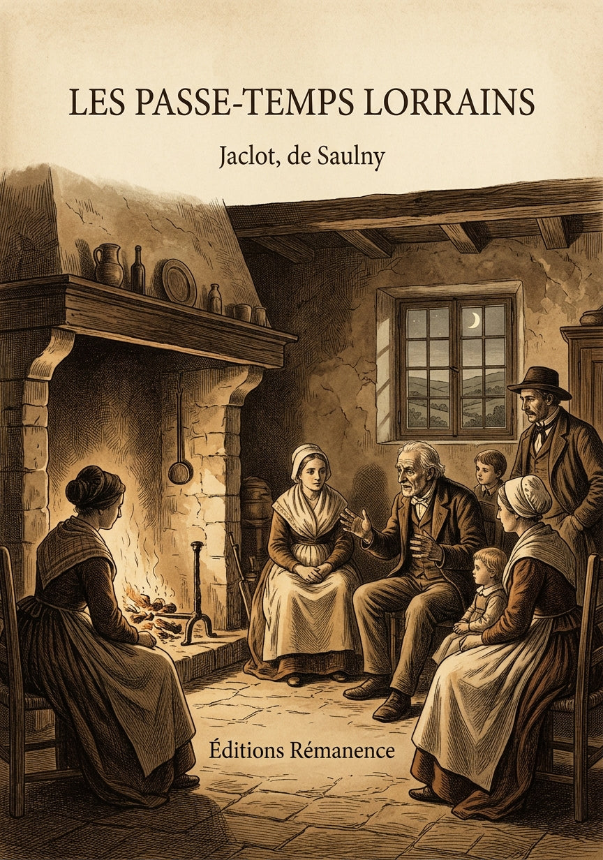 Livre Les Passe-temps lorrains par Jaclot, de Saulny - Couverture - Editions Remanence