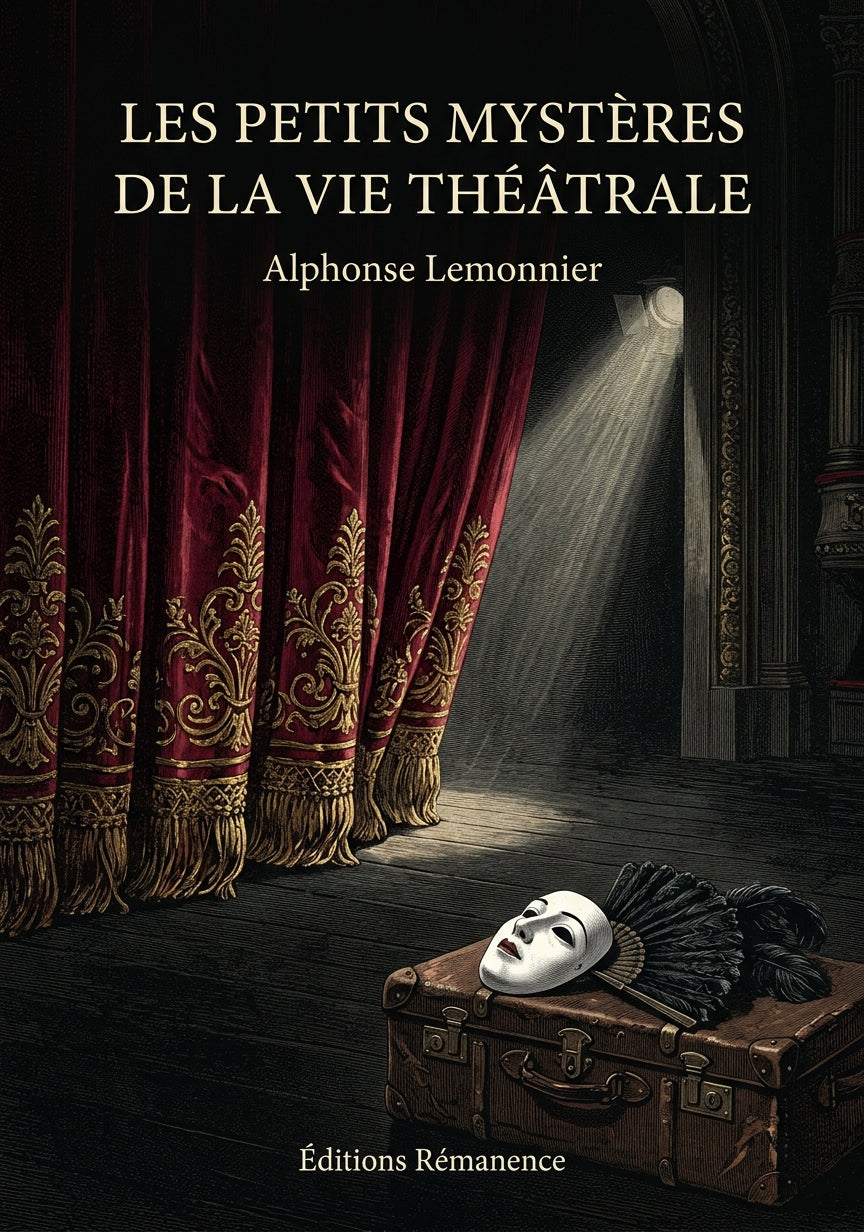 Livre Les Petits Mystères de la vie théâtrale par Alphonse Lemonnier - Couverture - Editions Remanence