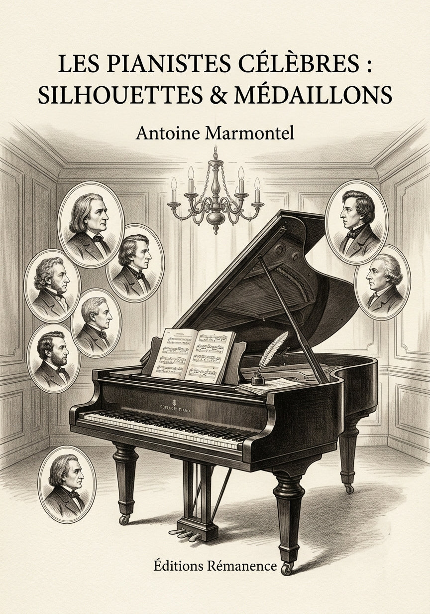 Les pianistes célèbres : silhouettes & médaillons - Antoine Marmontel (Couverture)