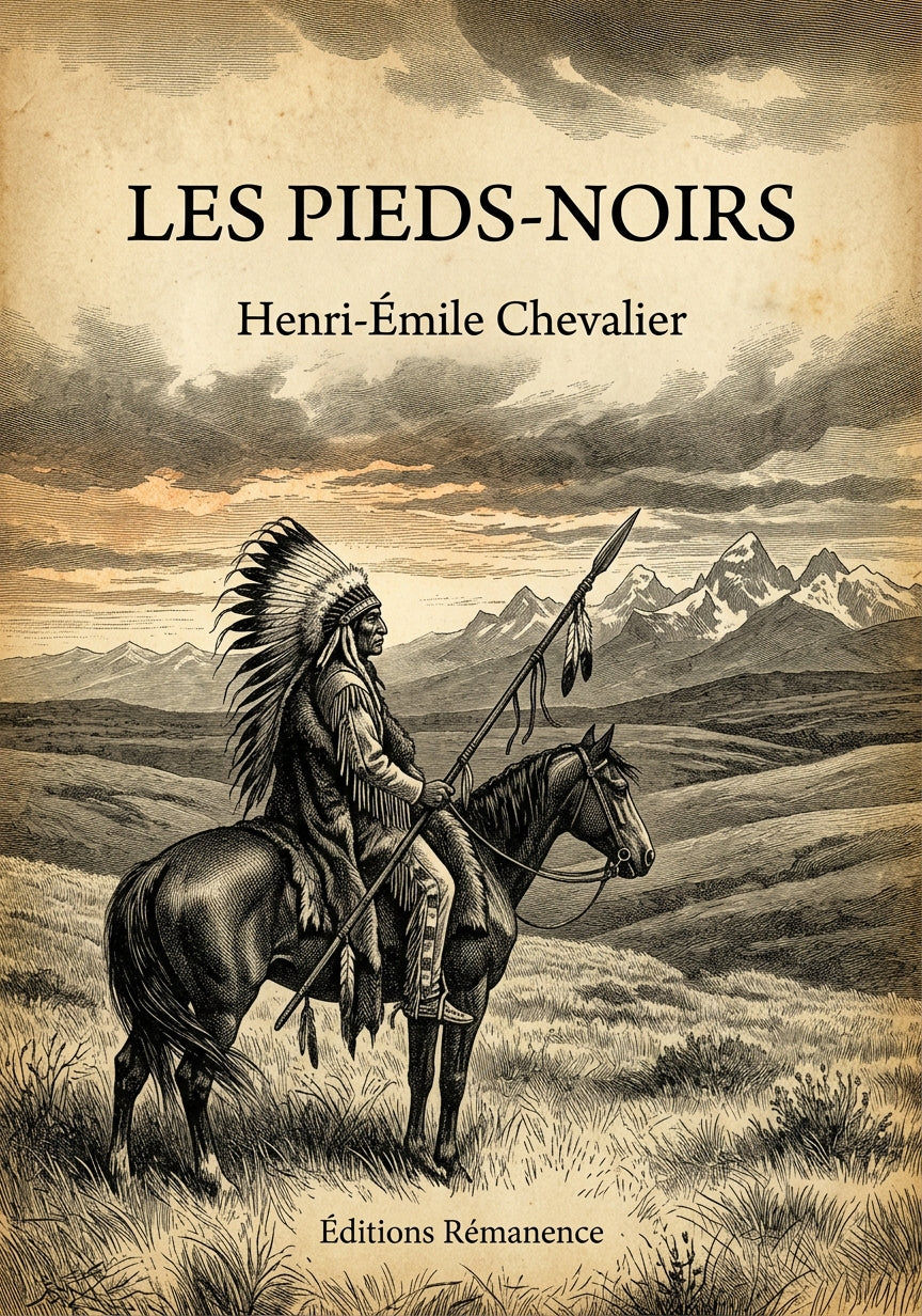 Livre Les Pieds-Noirs par Henri-Émile Chevalier - Couverture - Editions Remanence