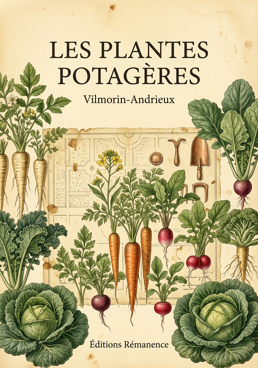 Livre Les Plantes potagères par Vilmorin-Andrieux - Couverture - Editions Remanence