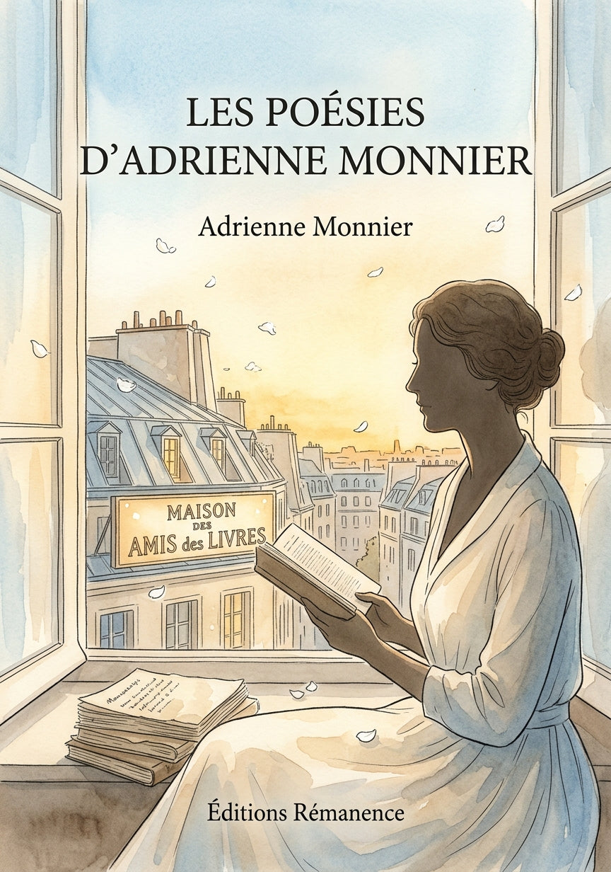 Livre Les Poésies d’Adrienne Monnier par Adrienne Monnier - Couverture - Editions Remanence