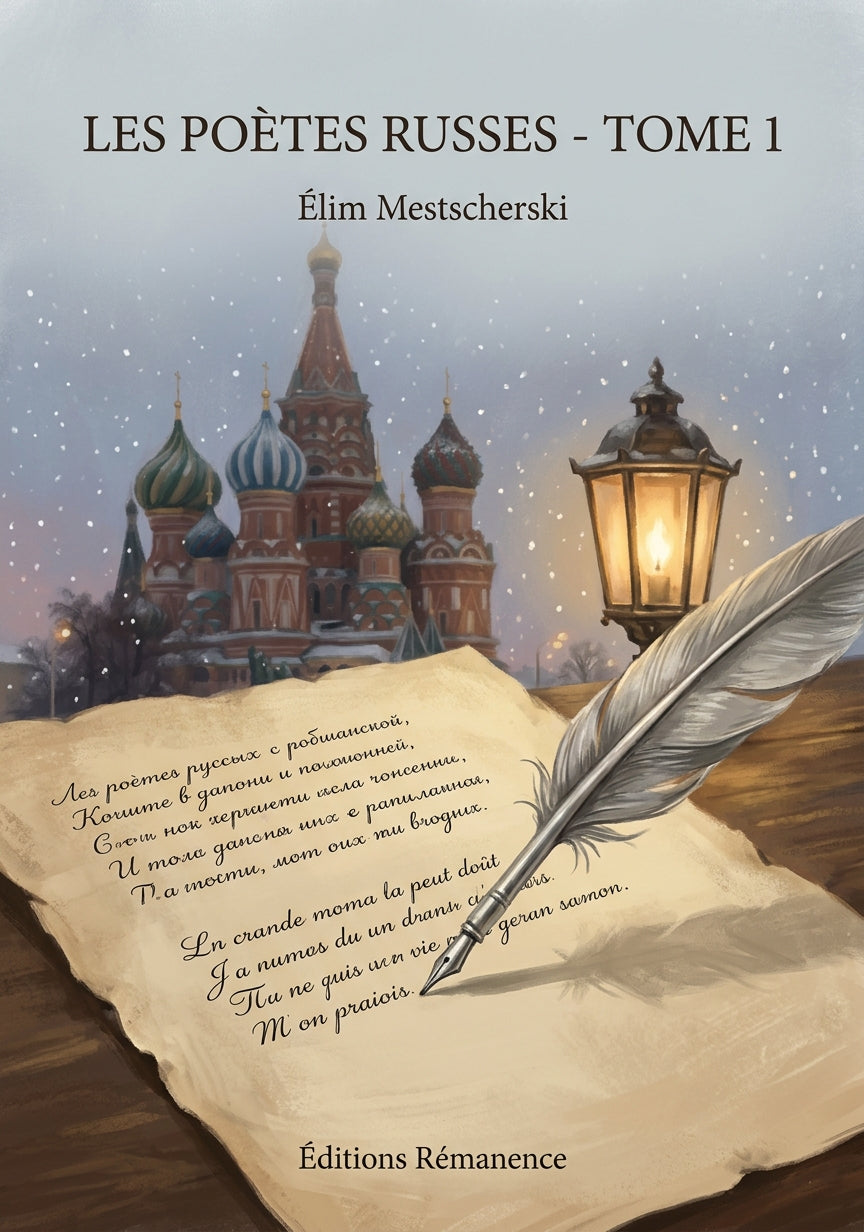 Livre Les Poètes russes - Tome 1 par Élim Mestscherski - Couverture - Editions Remanence