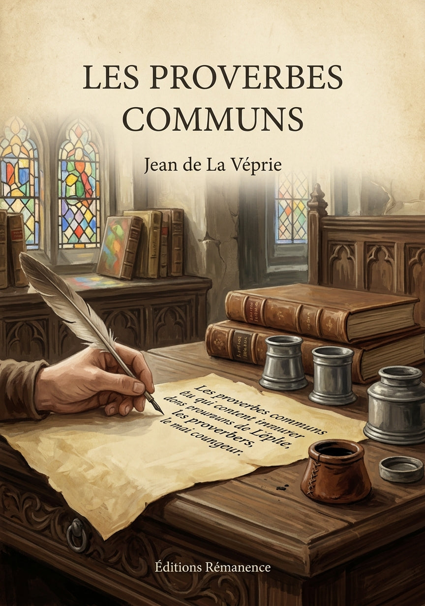 Les proverbes communs - Jean de La Véprie (Couverture)
