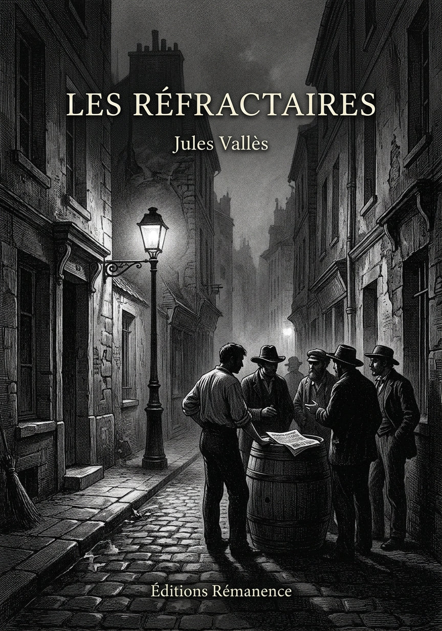 Livre Les Réfractaires par Jules Vallès - Couverture - Editions Remanence