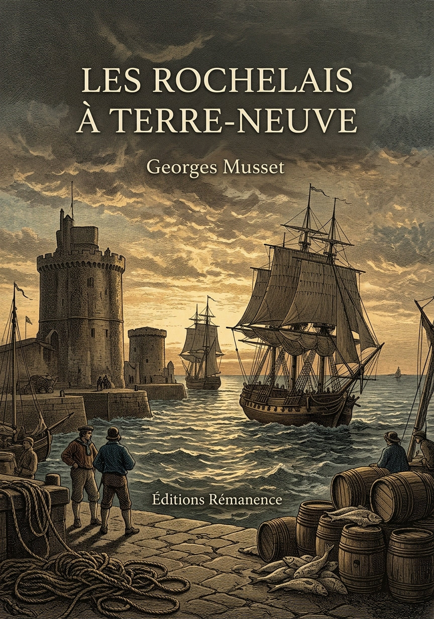 Livre Les Rochelais à Terre-Neuve par Georges Musset - Couverture - Editions Remanence