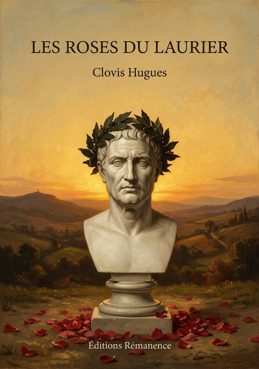 Livre Les Roses du laurier par Clovis Hugues - Couverture - Editions Remanence