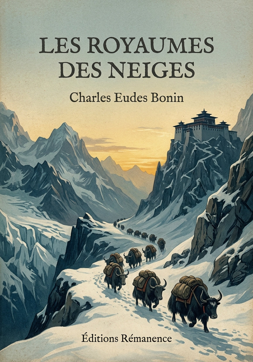 Livre Les Royaumes des Neiges par Charles Eudes Bonin - Couverture - Editions Remanence