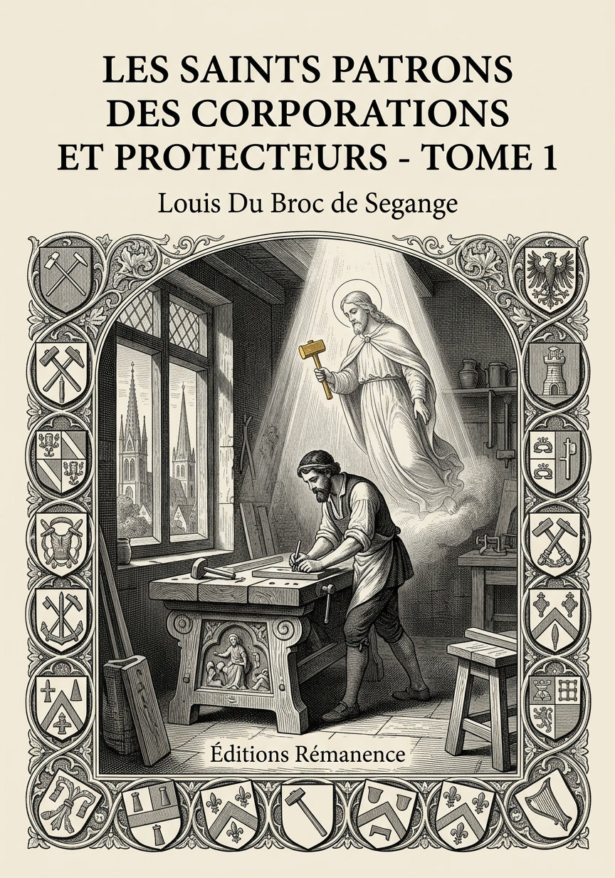 Livre Les saints patrons des corporations et protecteurs - Tome 1 par Louis Du Broc de Segange - Couverture - Editions Remanence
