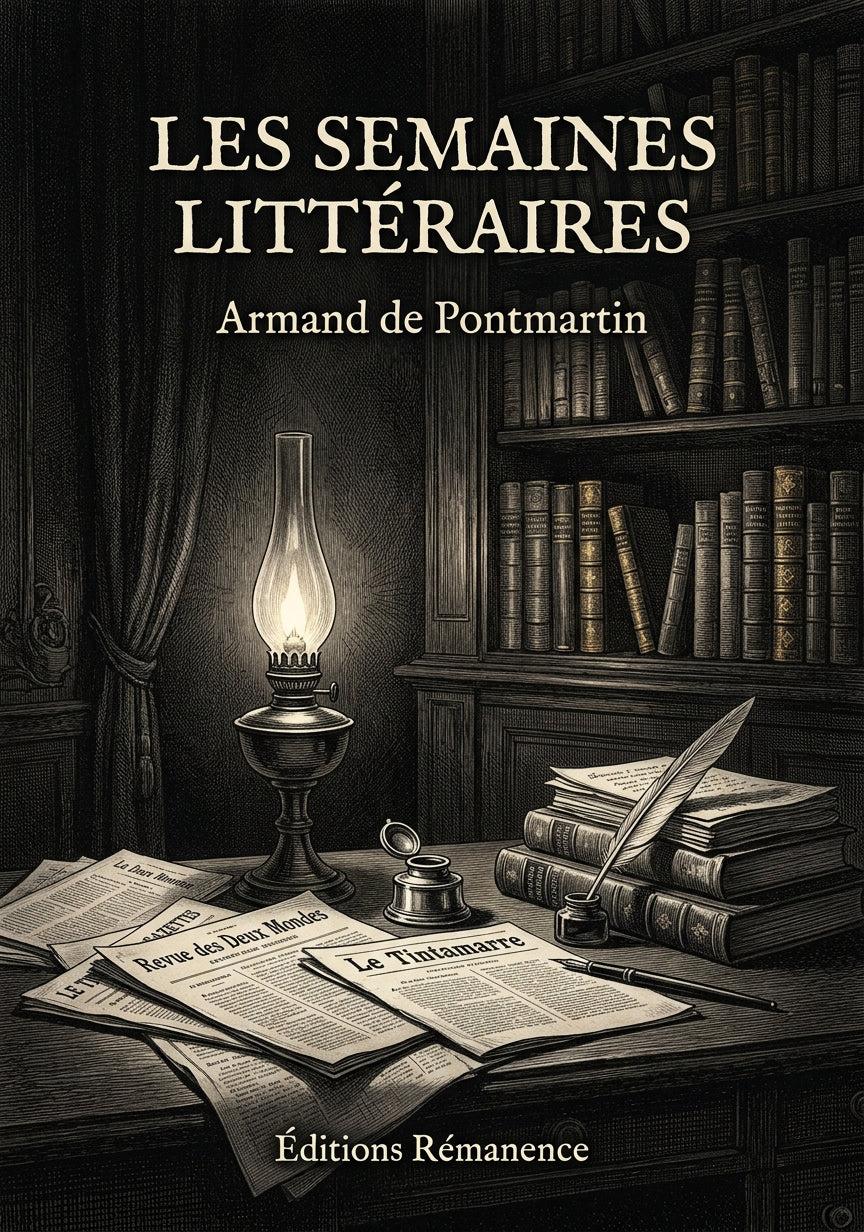 Livre Les Semaines littéraires par Armand de Pontmartin - Couverture - Editions Remanence