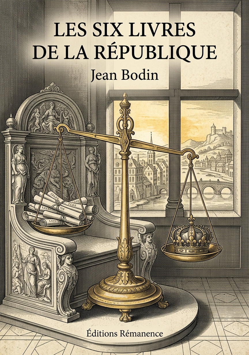 Livre Les Six Livres de la République par Jean Bodin - Couverture - Editions Remanence