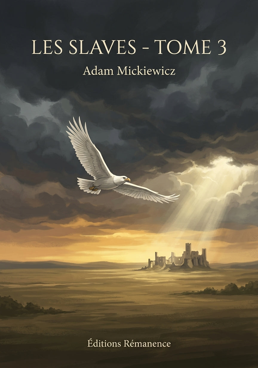 Livre Les Slaves - Tome 3 par Adam Mickiewicz - Couverture - Editions Remanence