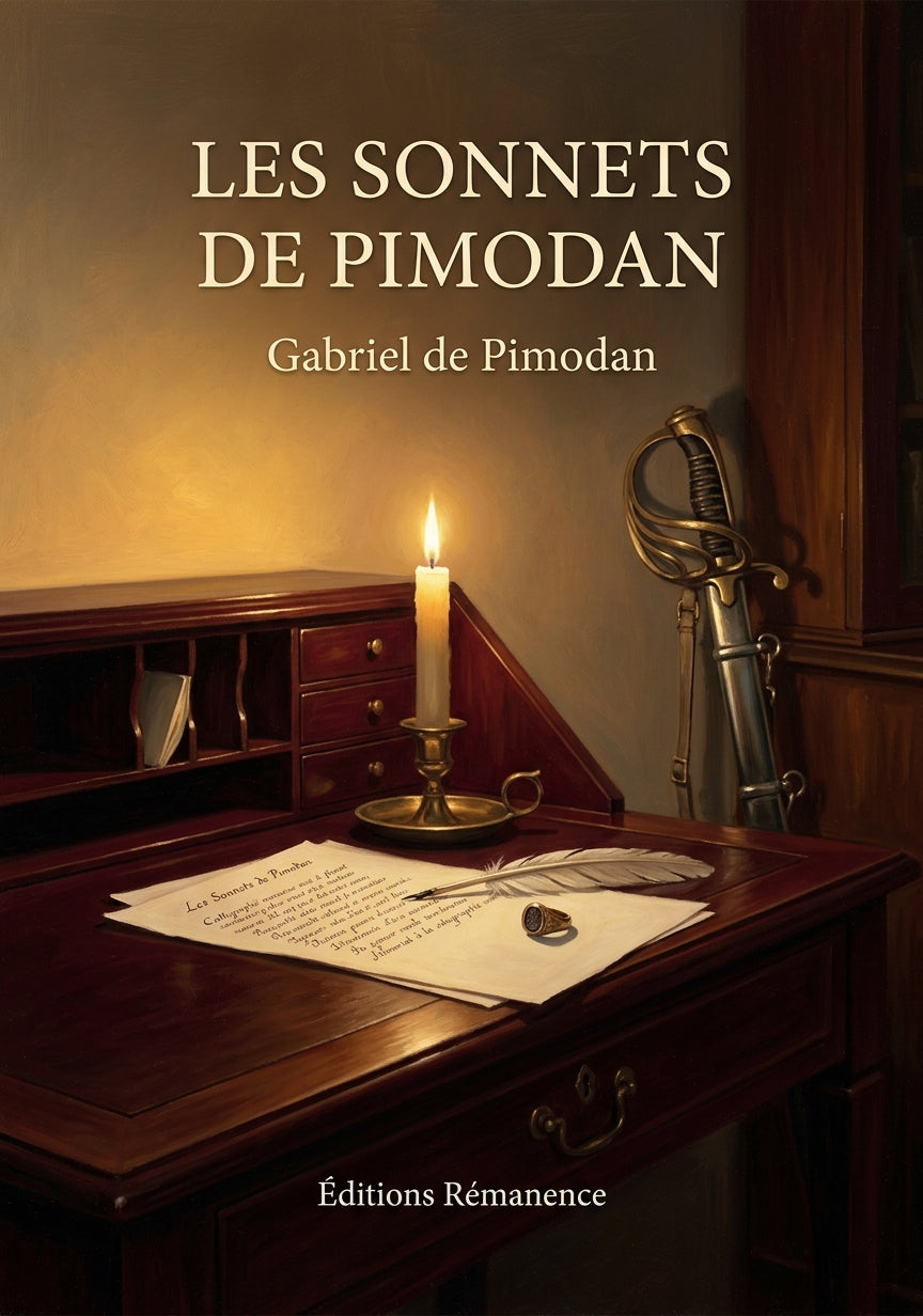 Livre Les Sonnets de Pimodan par Gabriel de Pimodan - Couverture - Editions Remanence