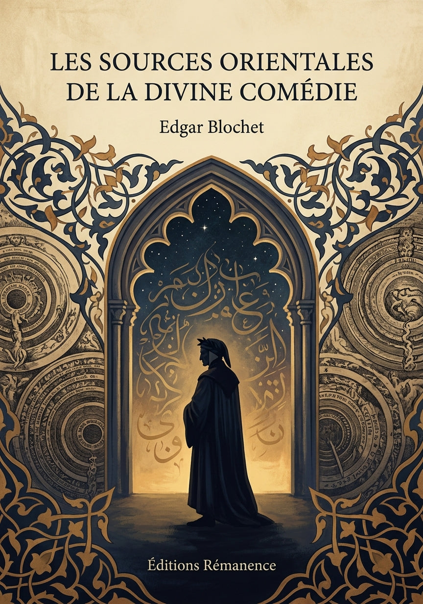 Livre Les Sources orientales de la Divine Comédie par Edgar Blochet - Couverture - Editions Remanence
