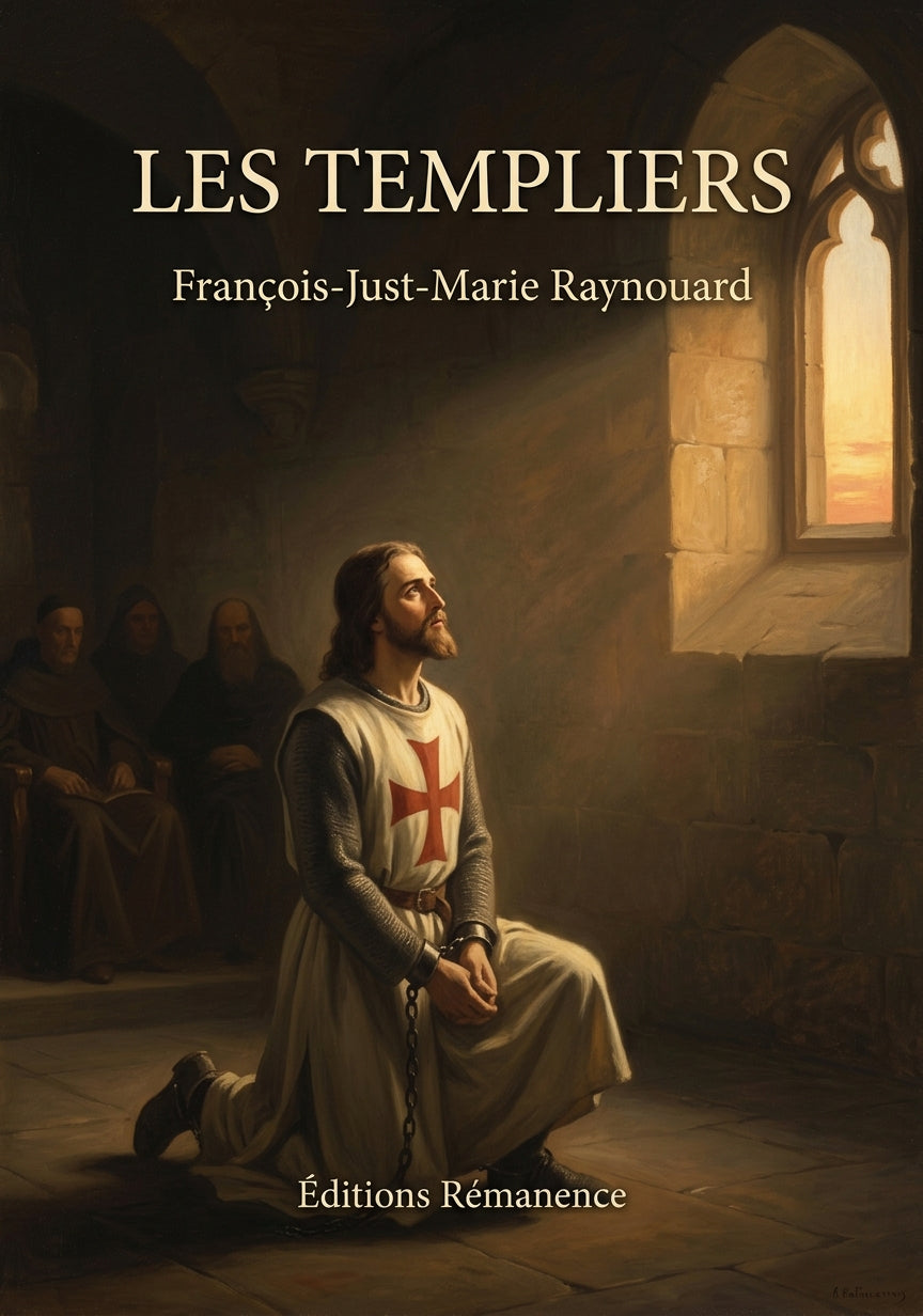 Livre Les templiers par François-Just-Marie Raynouard - Couverture - Editions Remanence