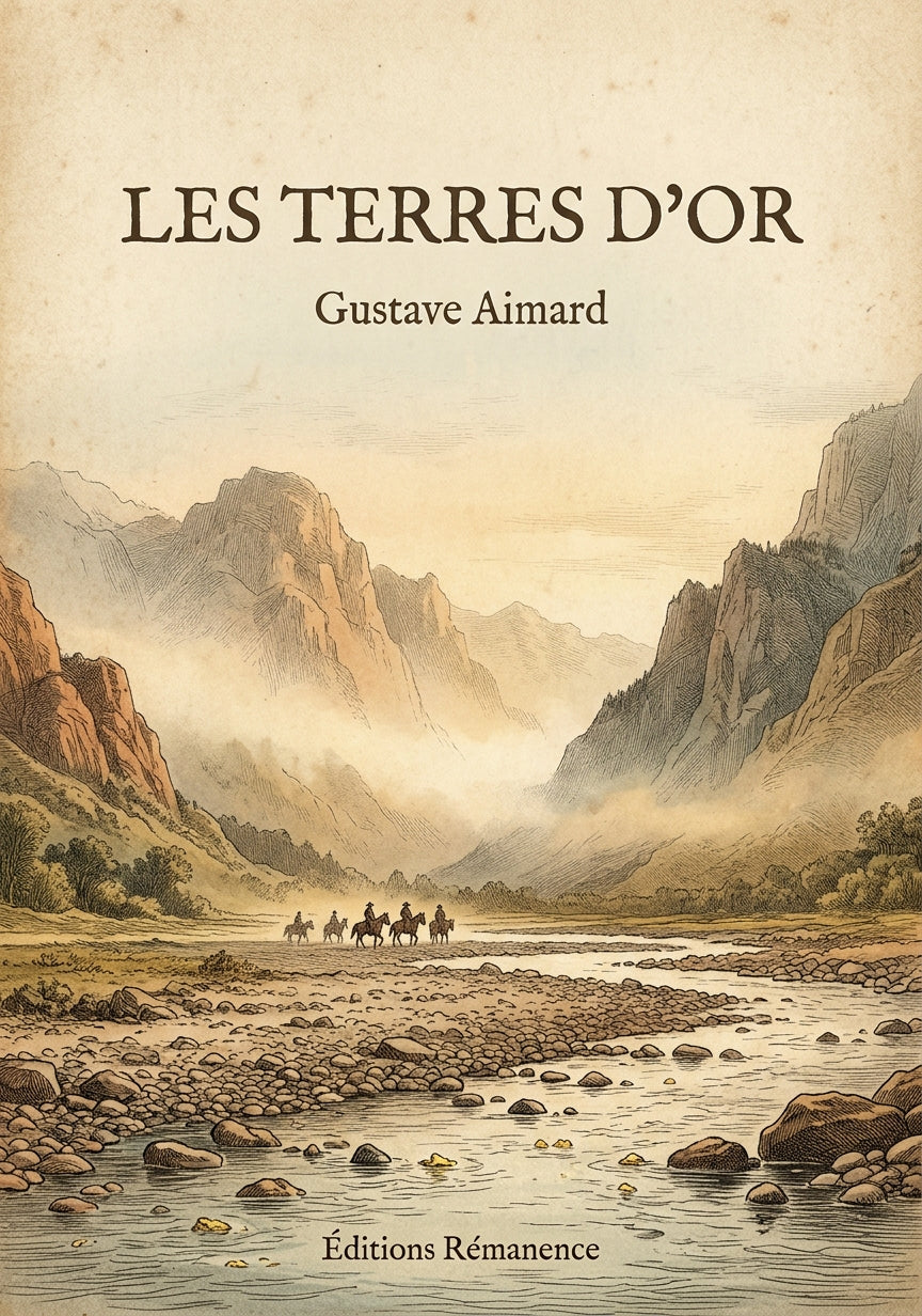 Les terres d'or - Gustave Aimard (Couverture)