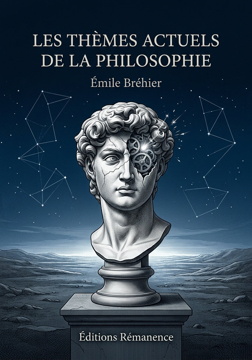 Livre Les Thèmes actuels de la philosophie par Émile Bréhier - Couverture - Editions Remanence