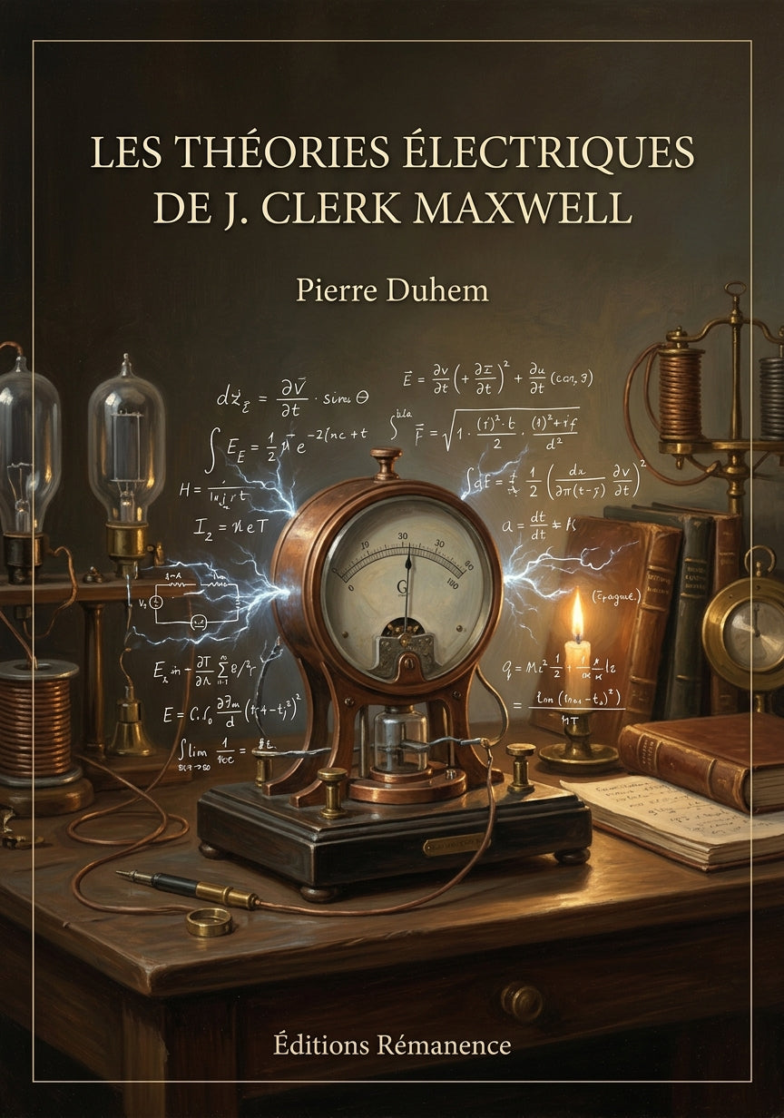Livre Les Théories électriques de J. Clerk Maxwell par Pierre Duhem - Couverture - Editions Remanence