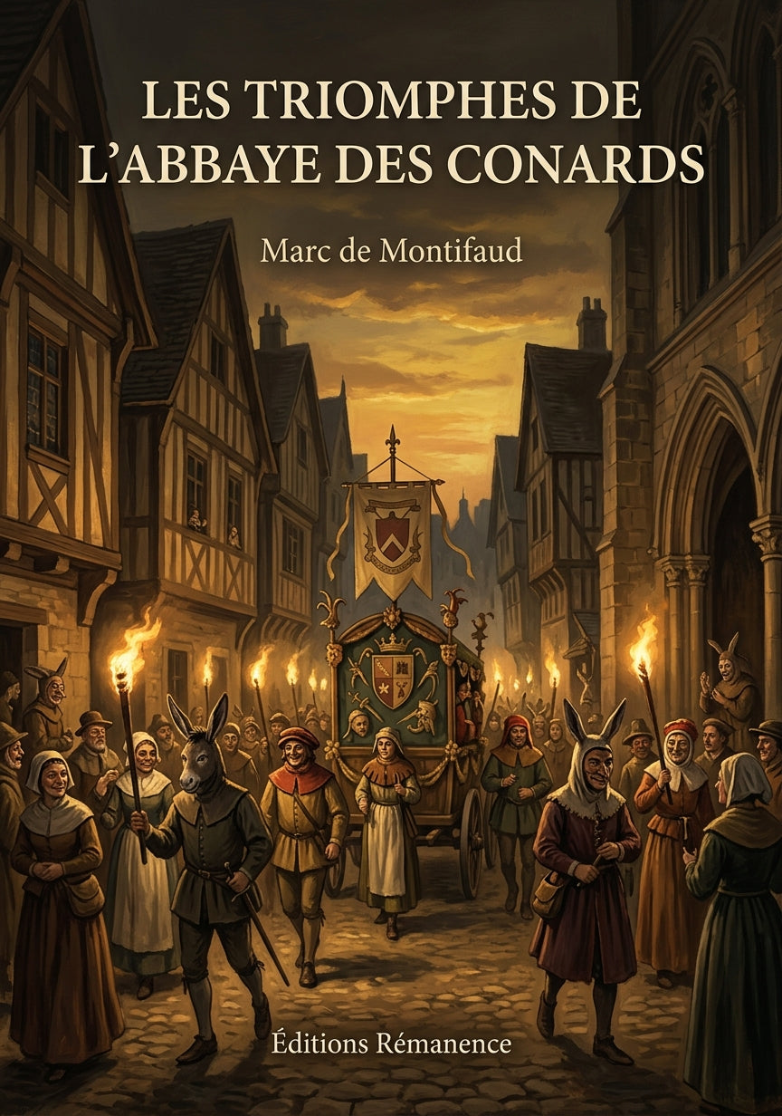Livre Les Triomphes de l’abbaye des conards par Marc de Montifaud - Couverture - Editions Remanence