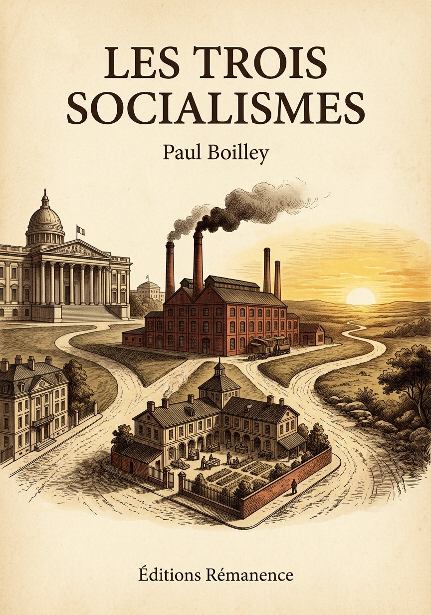 Livre Les Trois Socialismes par Paul Boilley - Couverture - Editions Remanence