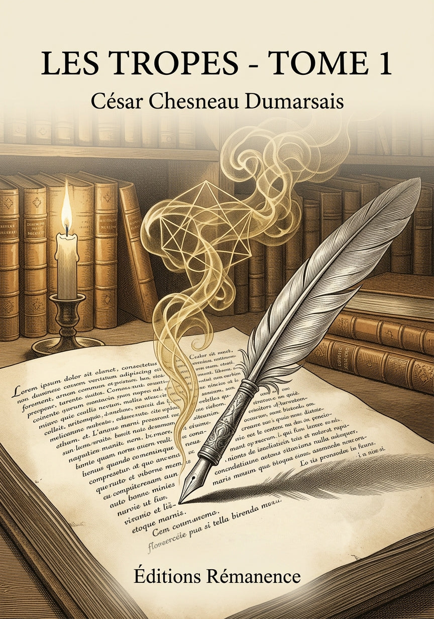 Livre Les Tropes - Tome 1 par César Chesneau Dumarsais - Couverture - Editions Remanence