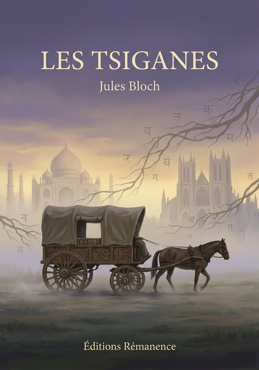 Livre Les Tsiganes par Jules Bloch - Couverture - Editions Remanence
