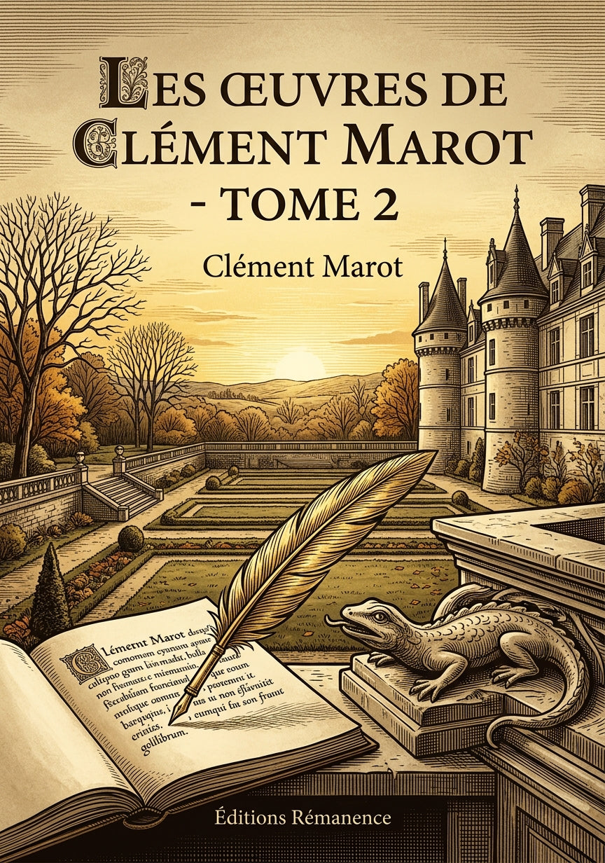 Livre Les Œuvres de Clément Marot - Tome 2 par Clément Marot - Couverture - Editions Remanence