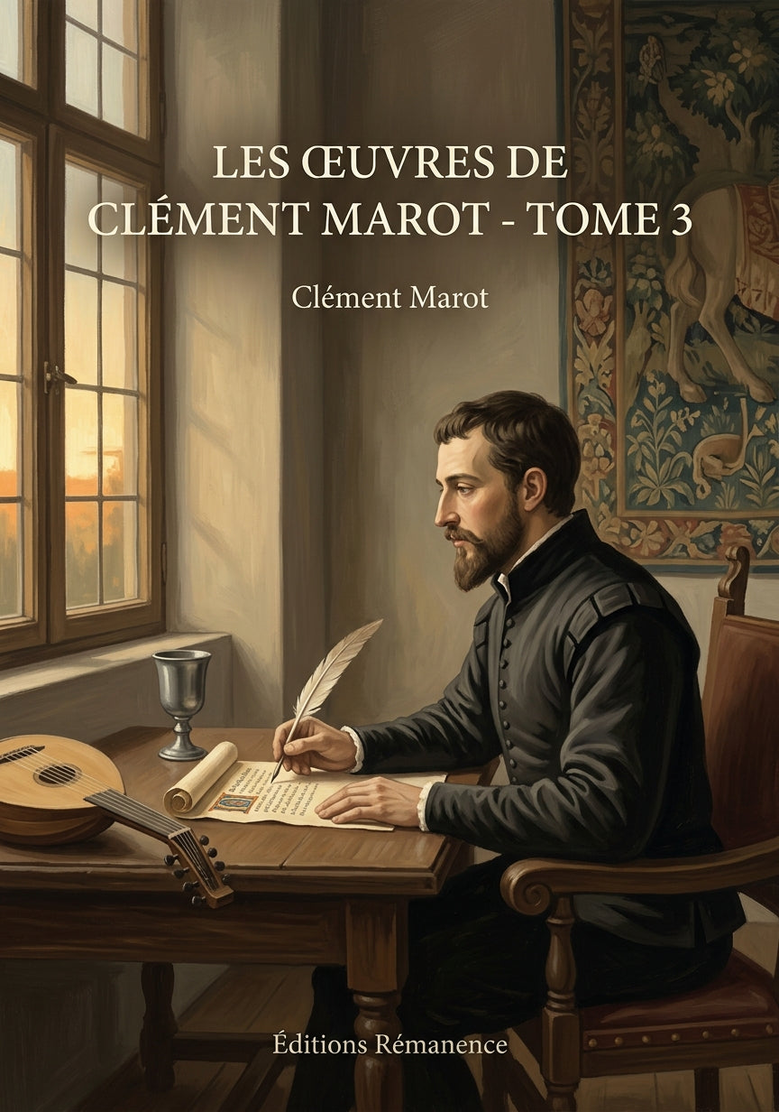 Livre Les Œuvres de Clément Marot - Tome 3 par Clément Marot - Couverture - Editions Remanence