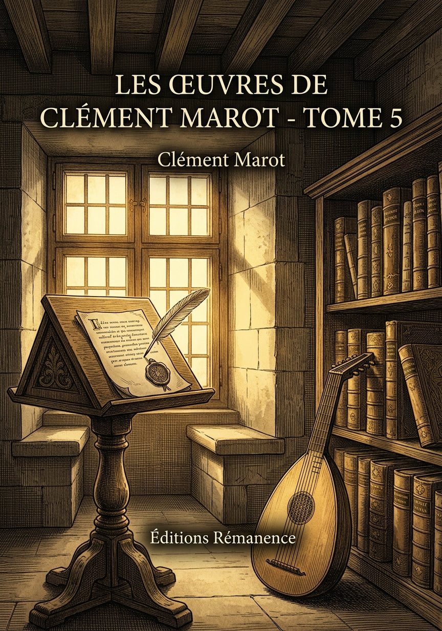 Livre Les Œuvres de Clément Marot - Tome 5 par Clément Marot - Couverture - Editions Remanence