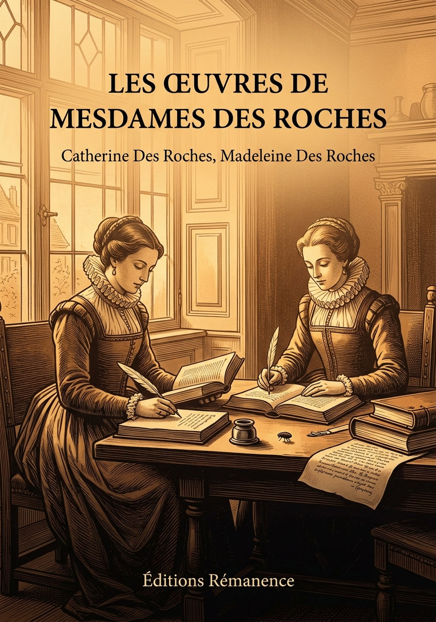 Livre Les Œuvres de Mesdames Des Roches par Catherine Des Roches, Madeleine Des Roches - Couverture - Editions Remanence