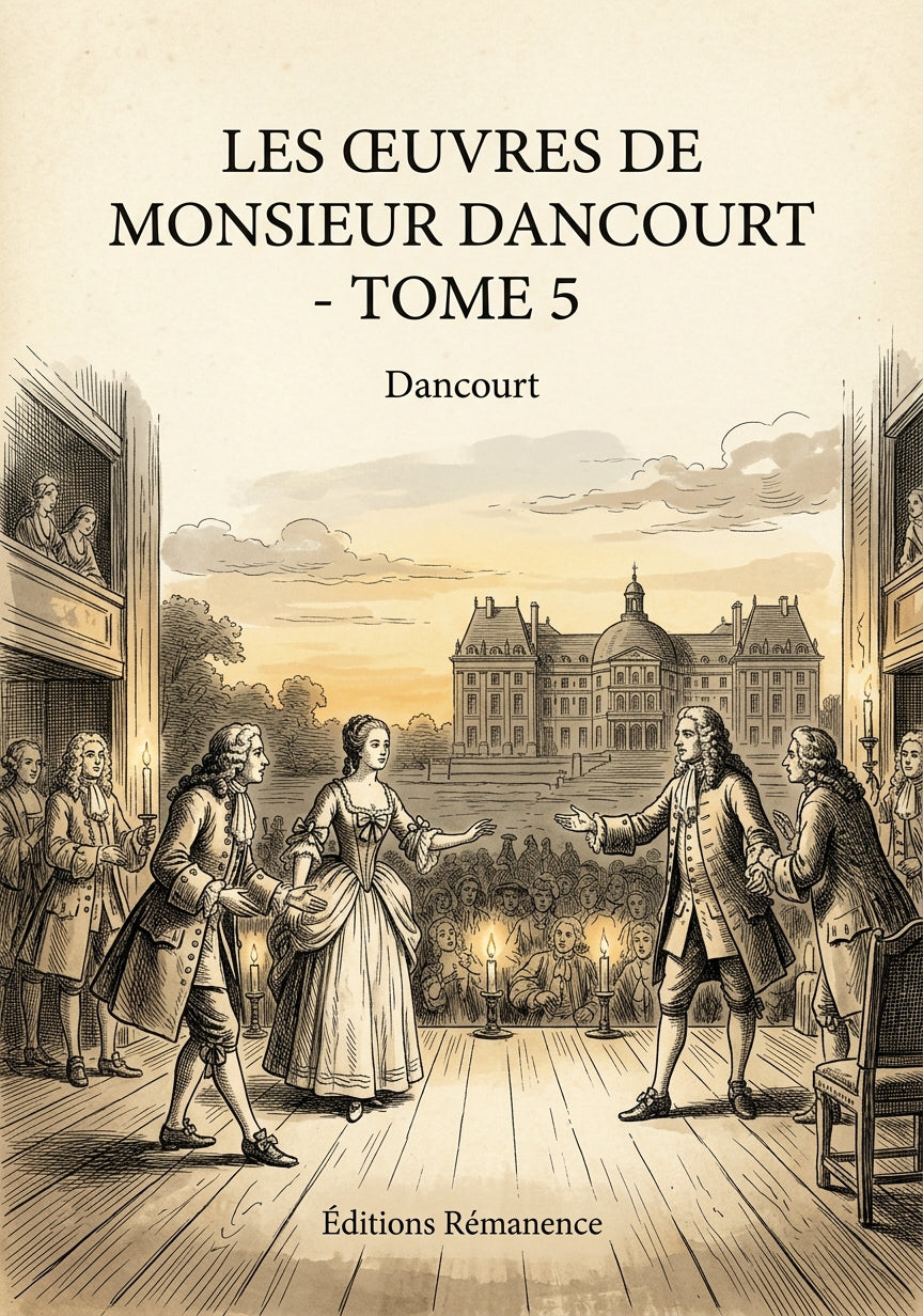 Livre Les Œuvres de monsieur Dancourt - Tome 5 par Dancourt - Couverture - Editions Remanence