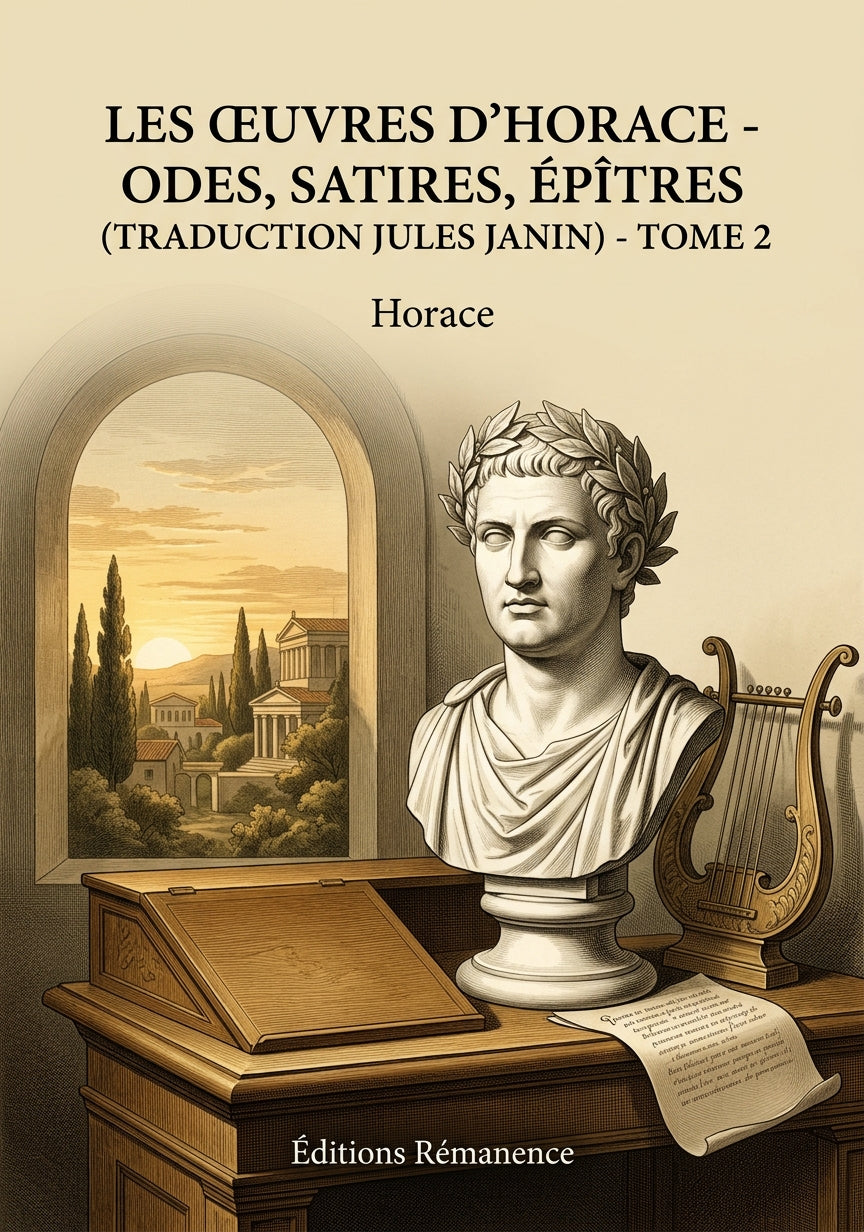 Livre Les Œuvres d’Horace - Odes, Satires, Épîtres (traduction Jules Janin) - Tome 2 par Horace - Couverture - Editions Remanence