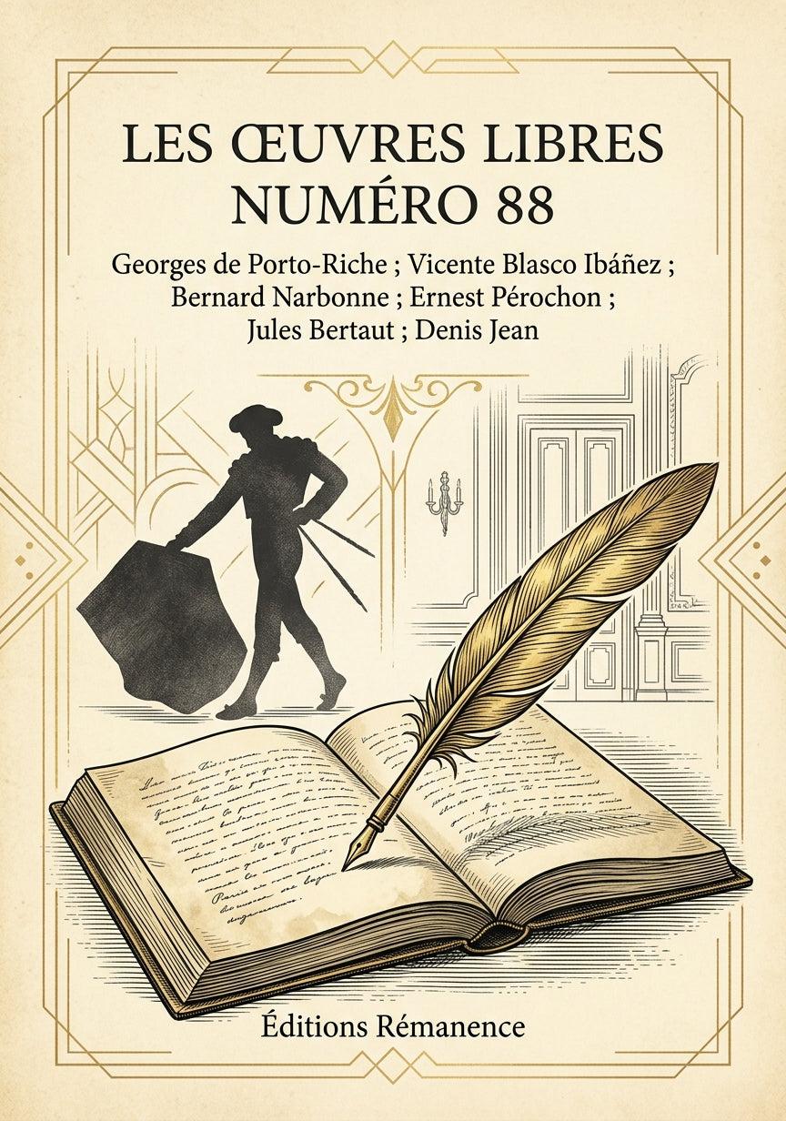 Livre Les Œuvres libres numéro 88 par Georges de Porto-Riche ; Vicente Blasco Ibáñez ; Bernard Narbonne ; Ernest Pérochon ; Jules Bertaut ; Denis Jean - Couverture - Editions Remanence