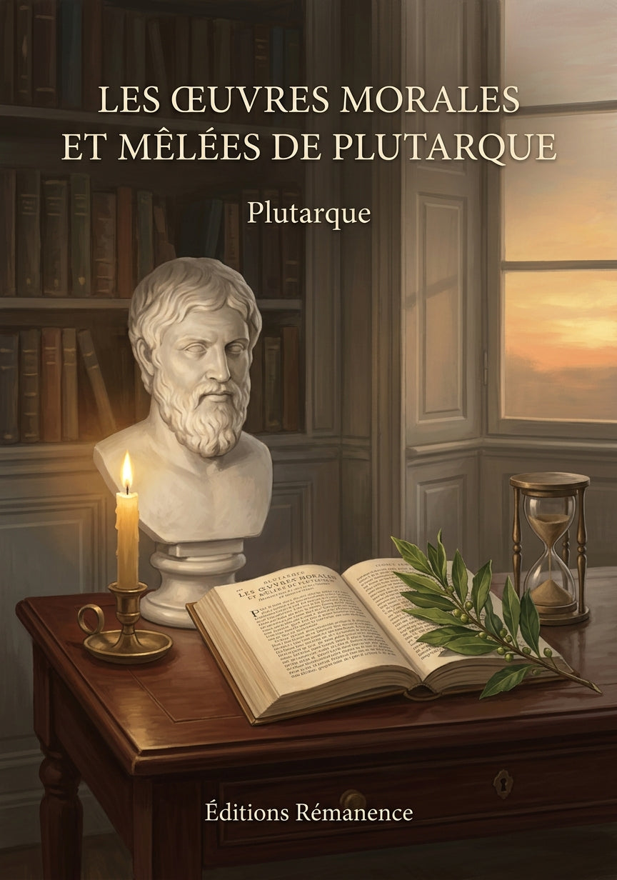 Livre Les Œuvres morales et mêlées de Plutarque par Plutarque - Couverture - Editions Remanence