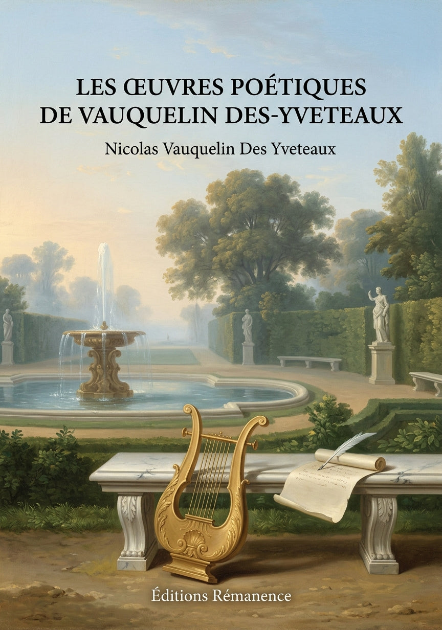 Livre Les Œuvres poétiques de Vauquelin Des-Yveteaux par Nicolas Vauquelin Des Yveteaux - Couverture - Editions Remanence