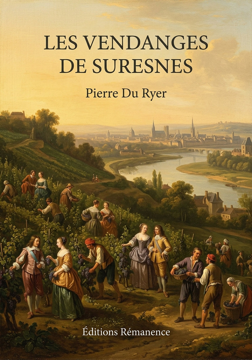 Livre Les Vendanges de Suresnes par Pierre Du Ryer - Couverture - Editions Remanence