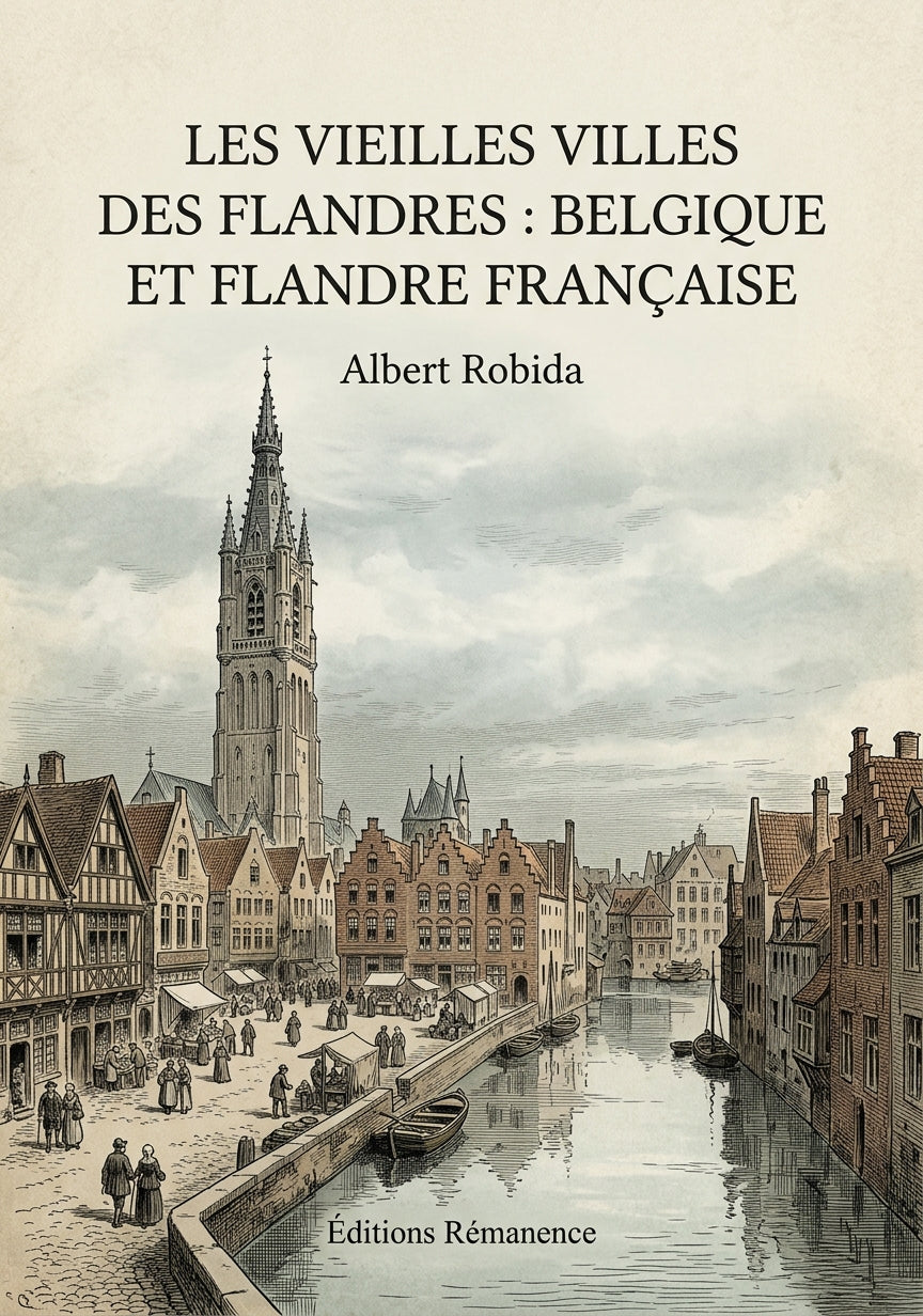 Les vieilles villes des Flandres : Belgique et Flandre française - Albert Robida (Couverture)