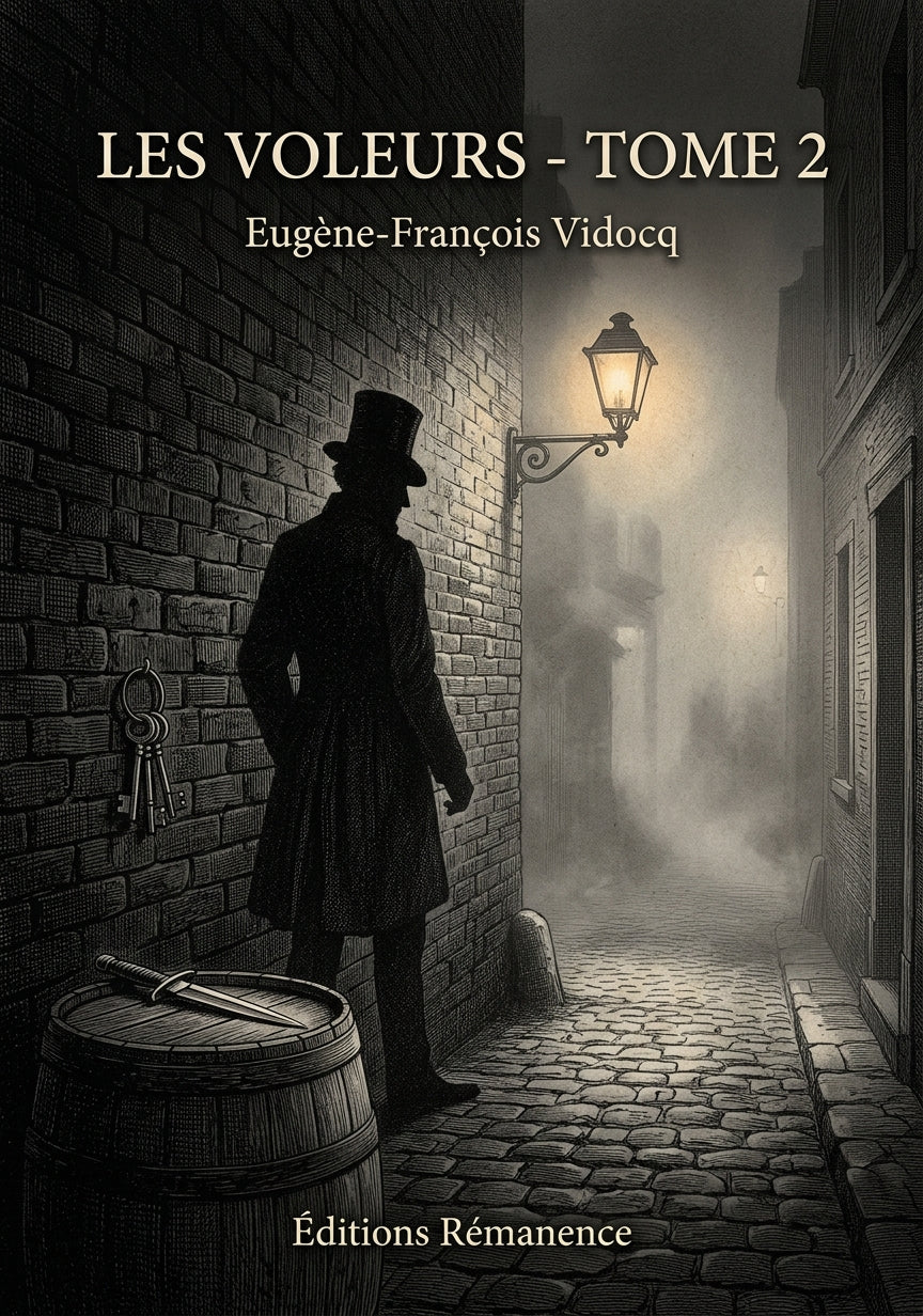 Livre Les Voleurs - Tome 2 par Eugène-François Vidocq - Couverture - Editions Remanence