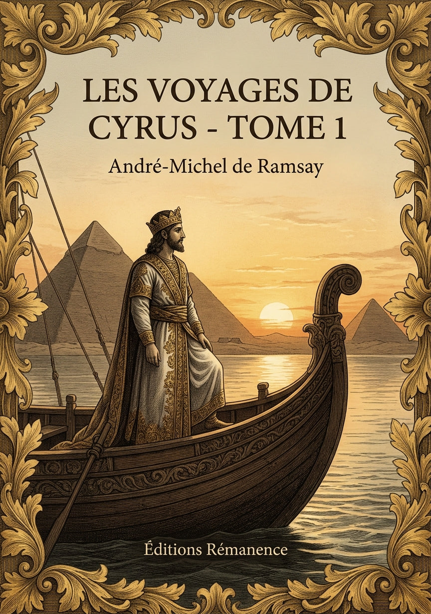 Livre Les Voyages de Cyrus - Tome 1 par André-Michel de Ramsay - Couverture - Editions Remanence