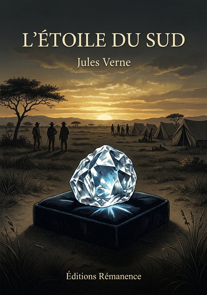 Livre L’Étoile du sud par Jules Verne - Couverture - Editions Remanence