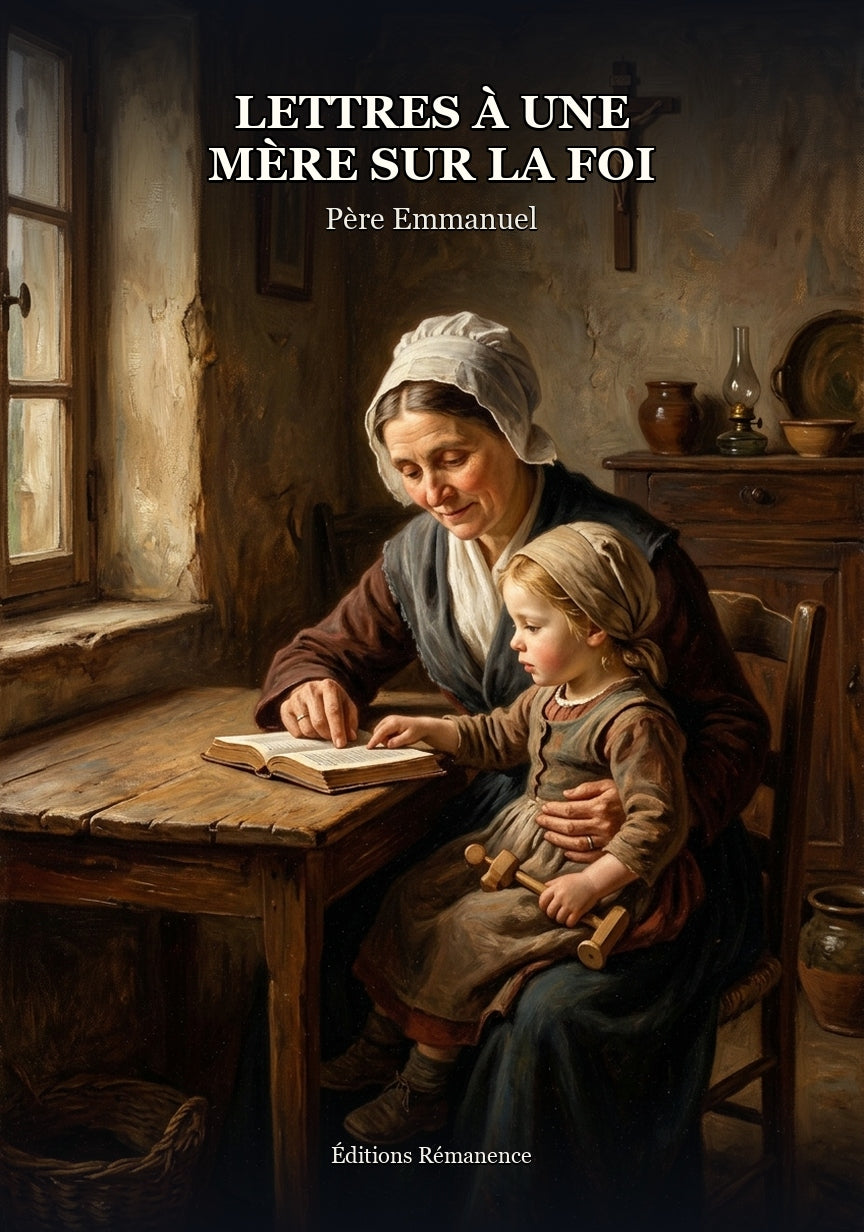 Livre Lettres à une mère sur la foi par Père Emmanuel du Mesnil-Saint-Loup - Couverture - Editions Remanence
