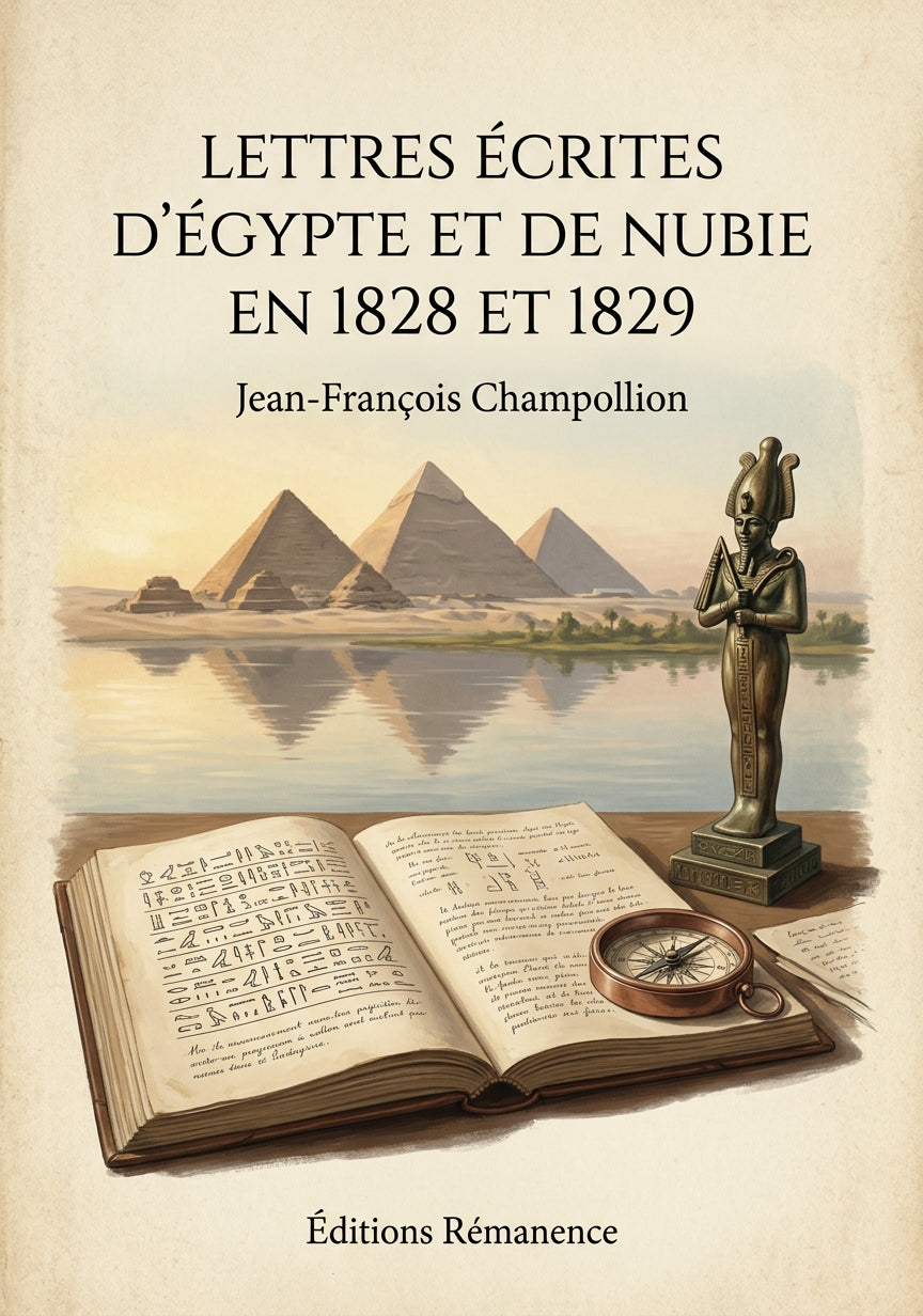 Lettres écrites d'Égypte et de Nubie en 1828 et 1829 - Jean-François Champollion (Couverture)