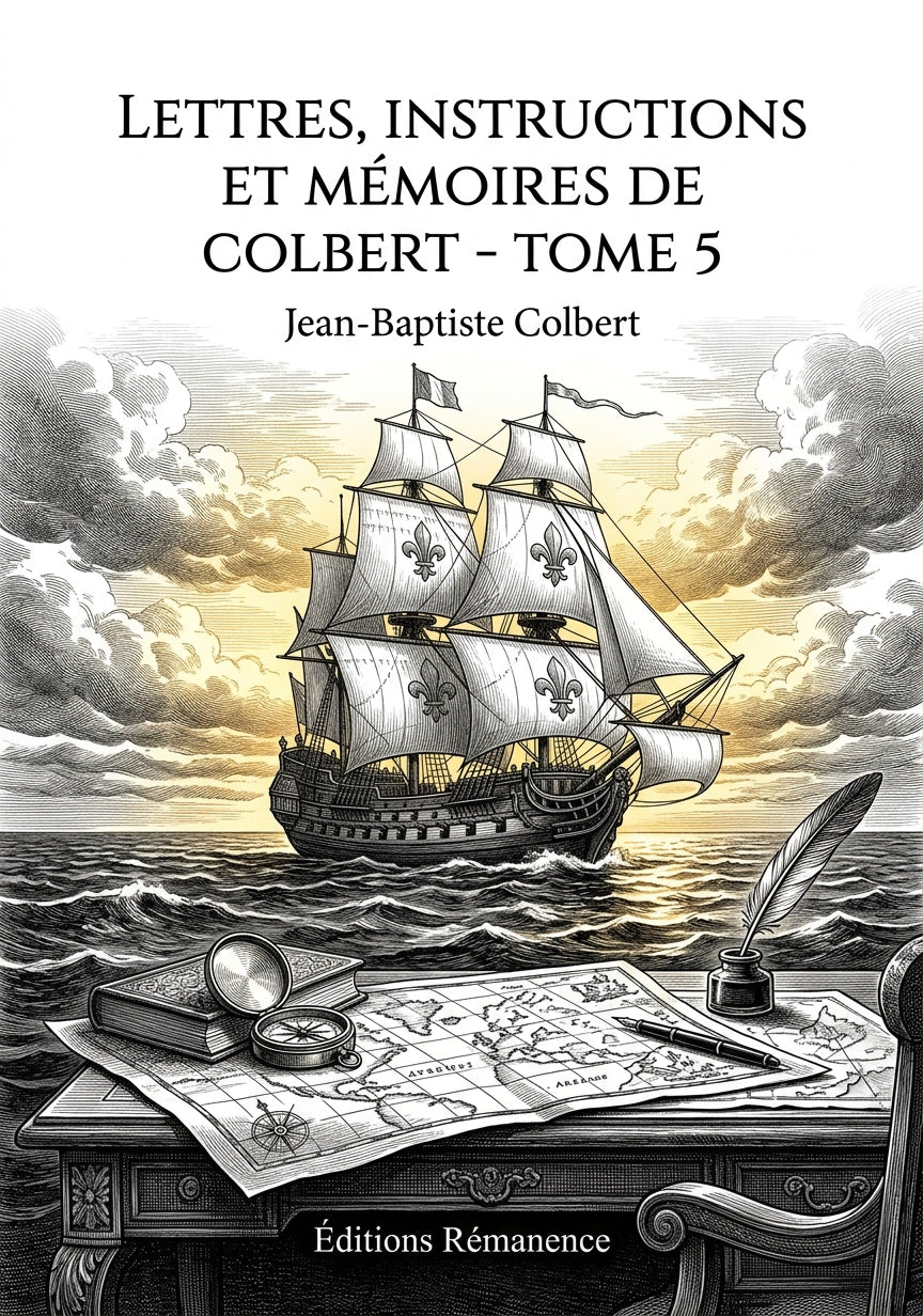 Livre Lettres, instructions et mémoires de Colbert - Tome 5 par Jean-Baptiste Colbert - Couverture - Editions Remanence