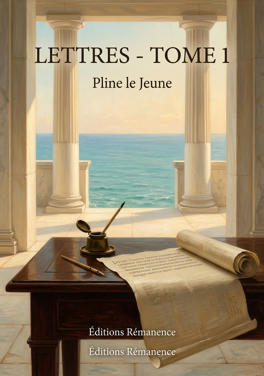 Livre Lettres - Tome 1 par Pline le Jeune - Couverture - Editions Remanence